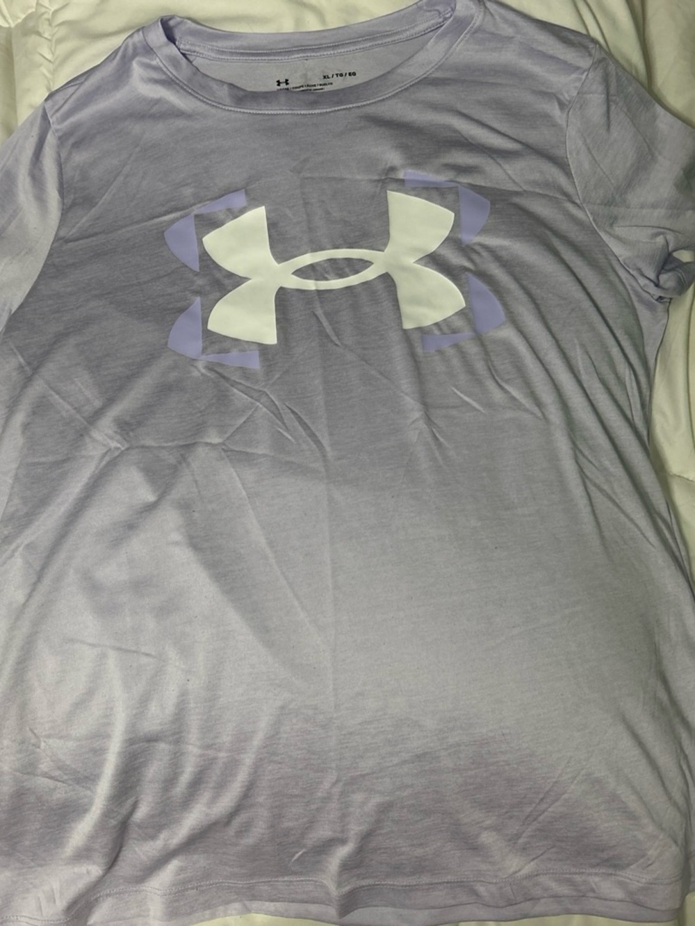 Under Armour Lavender Logo Short Sleeve Shirt